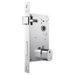 Fechadura Classic 3400 Externa Cromada com Roseta Quadrada de Inox Stam UN