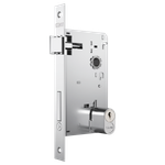 Fechadura Classic 3100 Externa 55mm Cromada com Roseta Redonda de Inox Stam UN