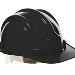 Capacete com Carneira Preto Plastcor UN
