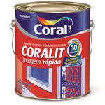 Esmalte Coralit Secagem Rápida Brilhoso 3,6L Branco Neve Coral GL
