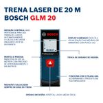 Medidor A Laser 20 Metros Glm 20 Bosch UN
