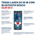 Medidor Laser de 50 Metros com Bluetooth Glm 50 C Bosch UN