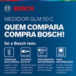 Medidor Laser de 50 Metros com Bluetooth Glm 50 C Bosch UN