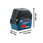 Nível A Laser Combinado de Linhas 15 Metros Gcl 2-15 Bosch UN