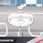 Kit para Banheiro 5 Peças Cristal Onix Artplas UN