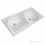 Tanque Duplo em Thermo Fibra 100X50cm Decoralita UN