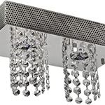 Plafon Inox Iguaçu 14X29cm Llum UN