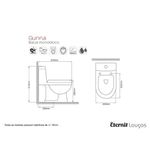 Bacia com Caixa Gunna Dual Flush com Assento Eternit UN