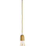 Pendente Alfa Dourado 6Cm Trançado Lalux UN