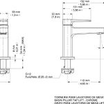 Torneira de Mesa para Lavatório Lift Docol UN