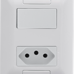Conjunto Interruptor Paralelo + Tomada 20A Aria Tramontina UN