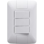 Conjunto 3 Interruptores Paralelos 6A Aria Tramontina UN