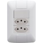 Conjunto Interruptor Simples + 2 Tomadas 20A Aria Tramontina UN