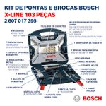 Kit de Pontas e Brocas X-Line 103 Peças Bosch UN