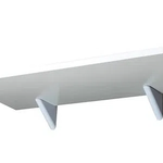 Prateleira Classic 20X40 Branca com Suporte Pratefix UN
