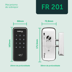 Fechadura Digital de Sobrepor FR201 Intelbras UN