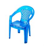Poltrona Infantil Xadrez Azul Forte Plástico UN