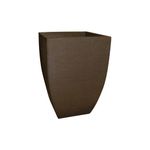 Vaso para Jardim Moderno Quadrado 30Cm Café Japi UN