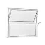 Vitro Basculante 40X40 Canelado Branco Aluvid UN