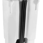 Lixeira 50L com Pedal Branca/Preta Astra UN