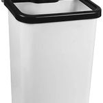 Lixeira 50L com Pedal Branca/Preta Astra UN