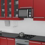 Suporte para Forno Micro-Ondas Multiuso Sbr 5.1 Preto Brasforma UN