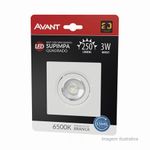 Spot Led Supimpa Quadrado 3W 6500K Avant UN