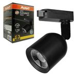 Spot Led para Trilho Elegance T1 12W Preto Avant UN