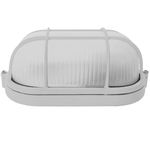 Luminária Tartaruga Branca com Grade Ilux UN