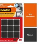 Protetor Antideslizante Quadrado Grande Preto Scotch 3M UN