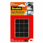 Protetor Antideslizante Quadrado Pequeno Preto Scotch 3M UN