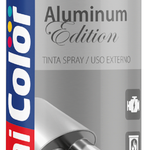 Tinta Spray Alta Temperatura Alumínio Fosco 350Ml Chemicolor UN