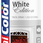 Tinta Spray Alta Temperatura Branco Fosco 350Ml Chemicolor UN
