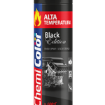 Tinta Spray Alta Temperatura Preto Fosco 350Ml Chemicolor UN