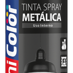 Tinta Spray Metálica Preto 400Ml Chemicolor UN