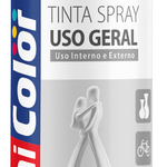 Tinta Spray Uso Geral Branco Brilhante 400Ml Chemicolor UN