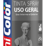 Tinta Spray Uso Geral Cinza Escuro 400Ml Chemicolor UN