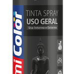Tinta Spray Uso Geral Preto Brilhante 400Ml Chemicolor UN