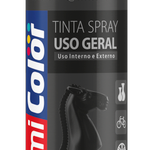 Tinta Spray Uso Geral Preto Fosco 400Ml Chemicolor UN