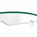 Prateleira Glass Canto 25X25 com Suporte Pratefix UN