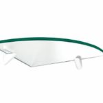 Prateleira Glass Canto Raio 20X20cm com Suporte Pratefix UN