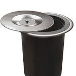 Lixeira Embutir 5L Preta Inox Home Decor UN