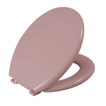 Assento Sanitário Oval Almofadado Rose Astra UN