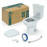 Kit Bacia com Caixa Acoplada Fit Plus Branco Celite KIT