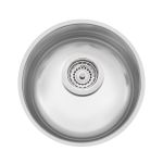 Cuba Inox Acetinada Redonda 30Cm com Válvula Tramontina UN