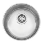 Cuba Inox Acetinada Redonda 35Cm com Válvula Tramontina UN