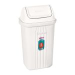 Lixeira Retangular Basculante 10L Branca Sanremo UN