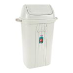 Lixeira Retangular Basculante 60L Branca Sanremo UN