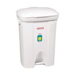 Lixeira Retangular com Pedal 36L Branca Sanremo UN