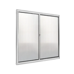 Janela de Correr 2 Folhas 100X100cm Canelada Slim Líder UN